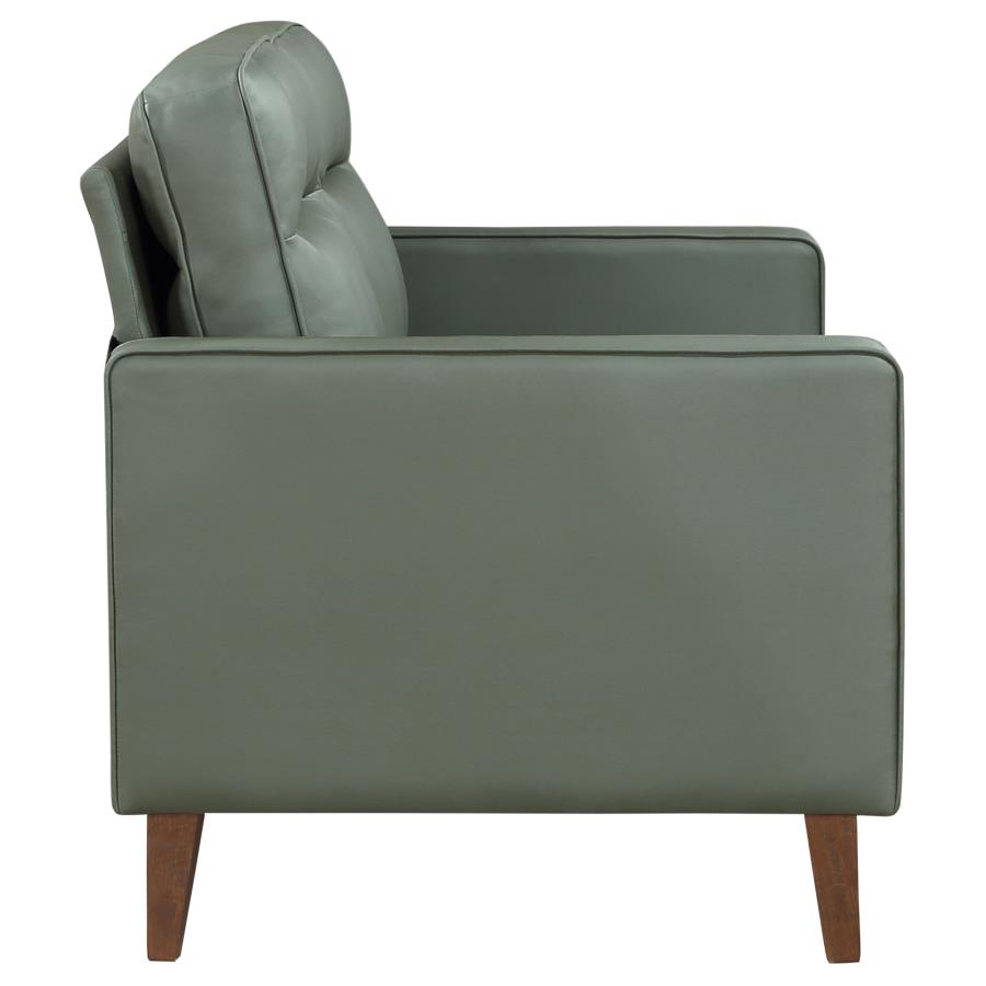 (image for) Jonah Upholstered Track Arm Loveseat Green