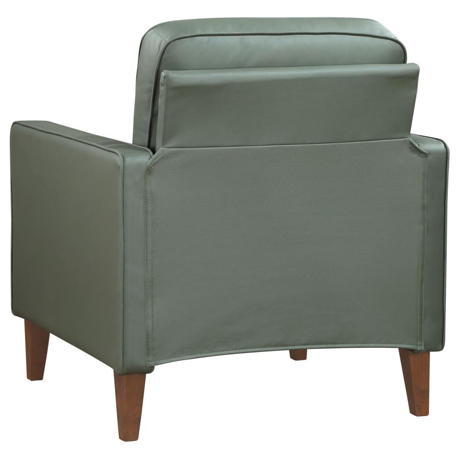 (image for) Jonah Upholstered Track Arm Accent Chair Green