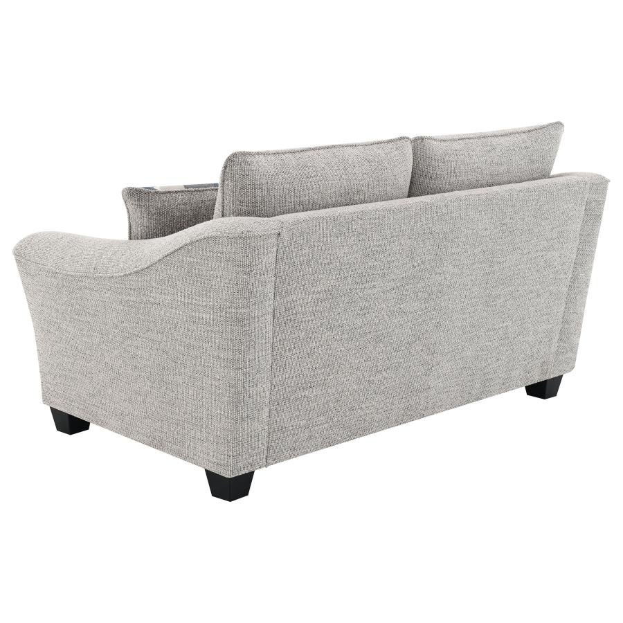 (image for) Tomkins Boucle Upholstered Loveseat Light Grey