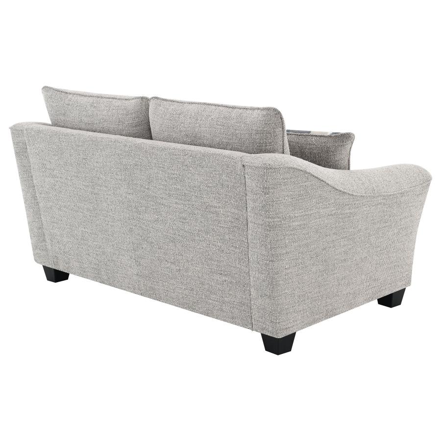 (image for) Tomkins Boucle Upholstered Loveseat Light Grey