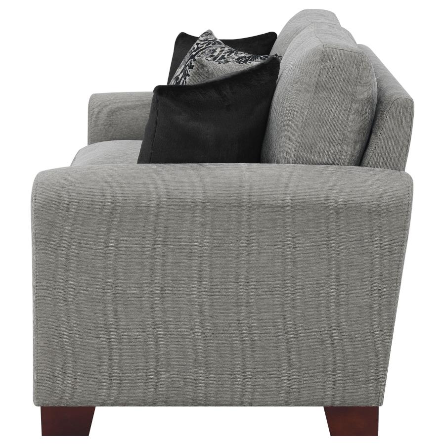 (image for) Drayton Upholstered Flared Arm Loveseat Warm Grey