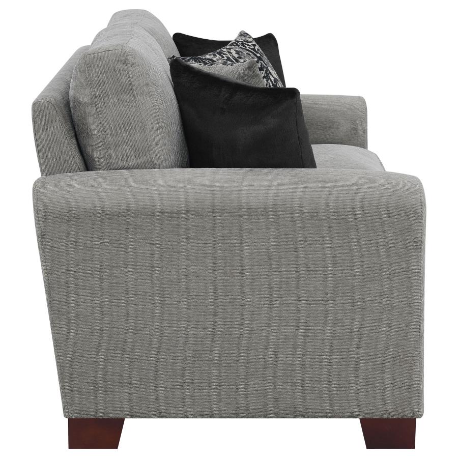 (image for) Drayton Upholstered Flared Arm Loveseat Warm Grey