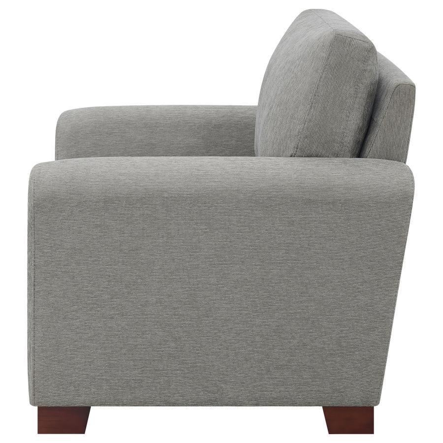 (image for) Drayton Flared Arm Upholstered Chair Warm Grey