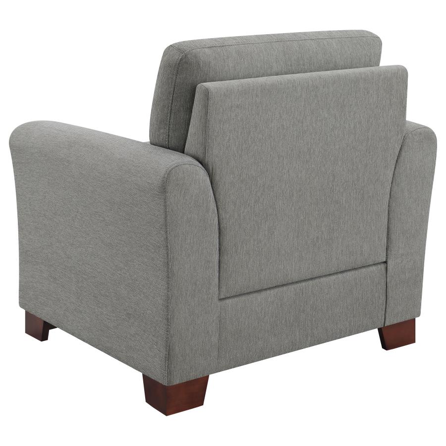 (image for) Drayton Flared Arm Upholstered Chair Warm Grey