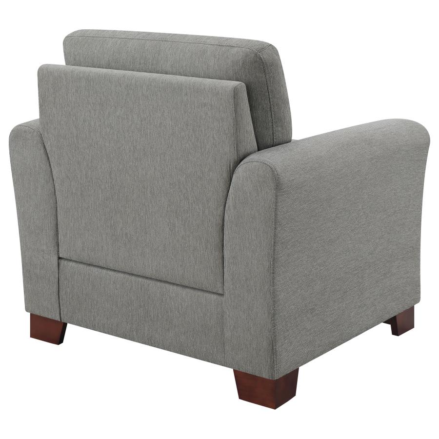 (image for) Drayton Flared Arm Upholstered Chair Warm Grey