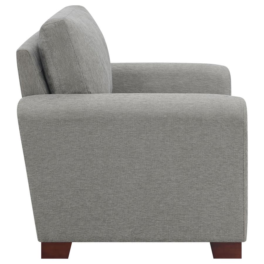 (image for) Drayton Flared Arm Upholstered Chair Warm Grey