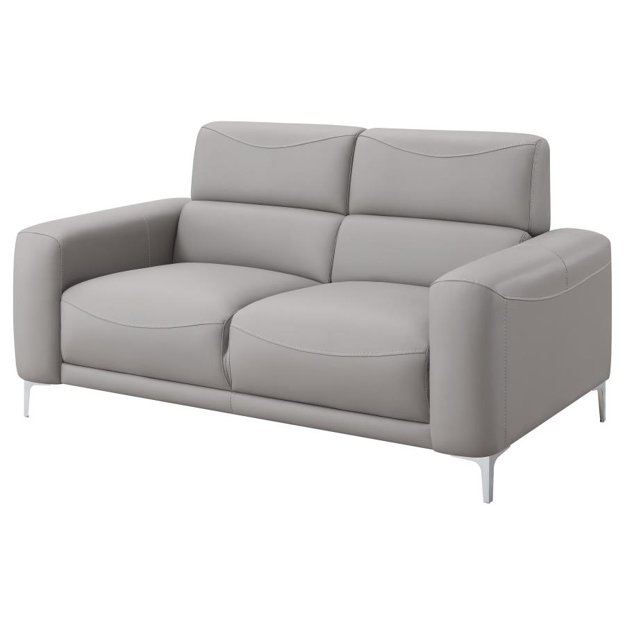 (image for) Glenmark Upholstered Track Arm Loveseat Taupe