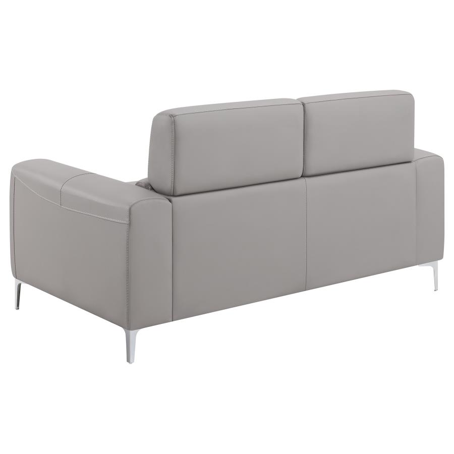 (image for) Glenmark Upholstered Track Arm Loveseat Taupe