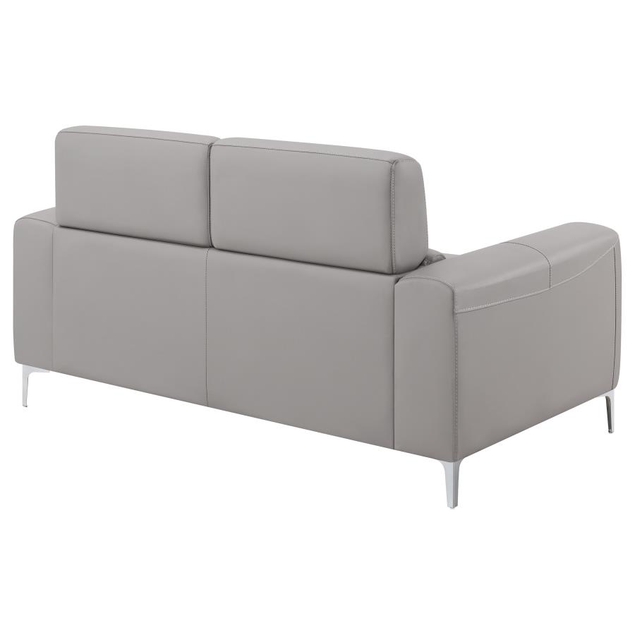 (image for) Glenmark Upholstered Track Arm Loveseat Taupe