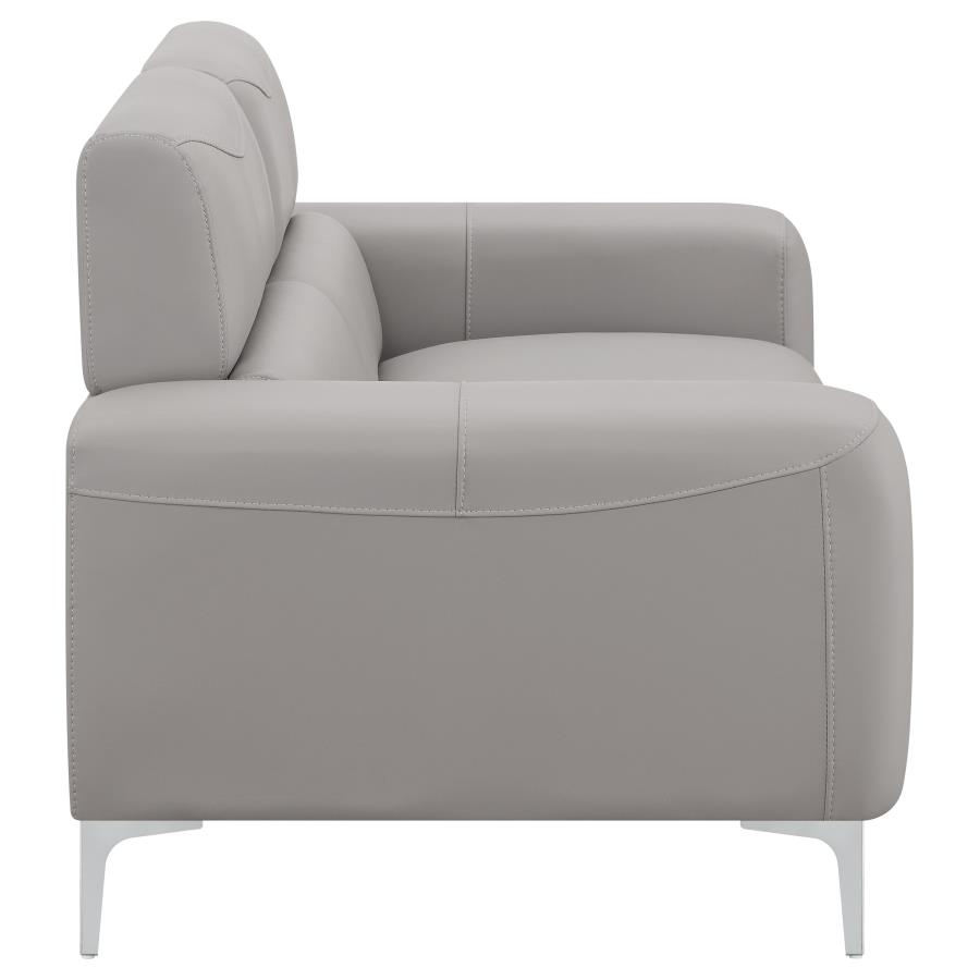 (image for) Glenmark Upholstered Track Arm Loveseat Taupe