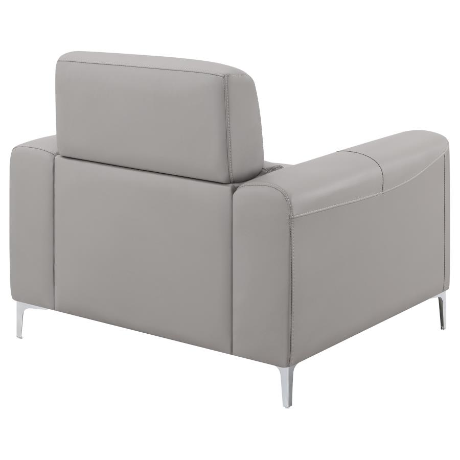 (image for) Glenmark Upholstered Track Arm Accent Chair Taupe