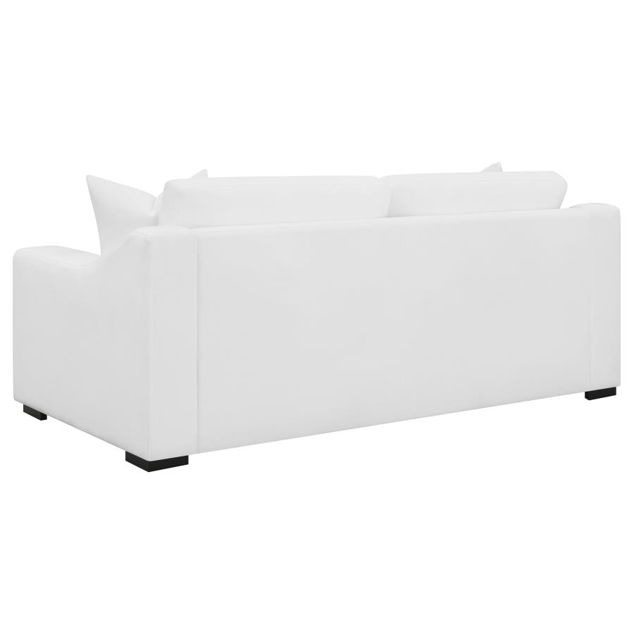 (image for) Ashlyn Upholstered Sloped Arm Sofa White