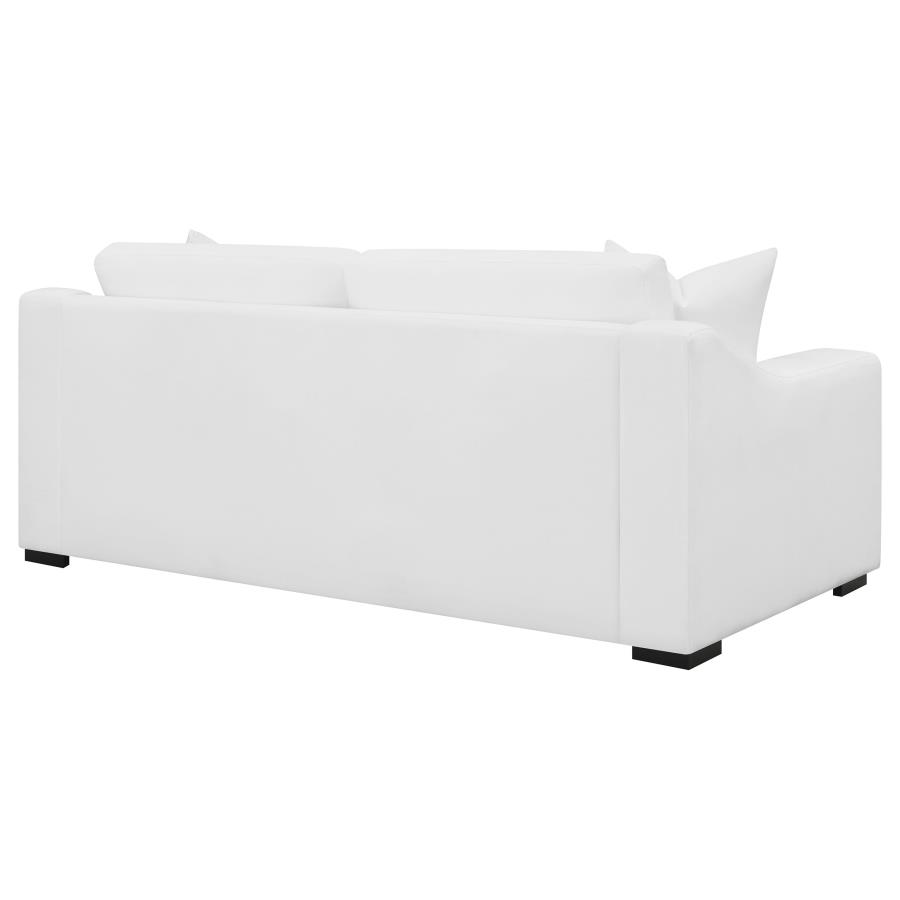 (image for) Ashlyn Upholstered Sloped Arm Sofa White