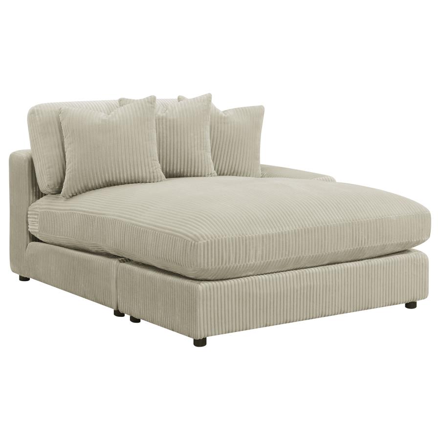 (image for) Blaine Upholstered Reversible Chaise Sectional Sofa Sand