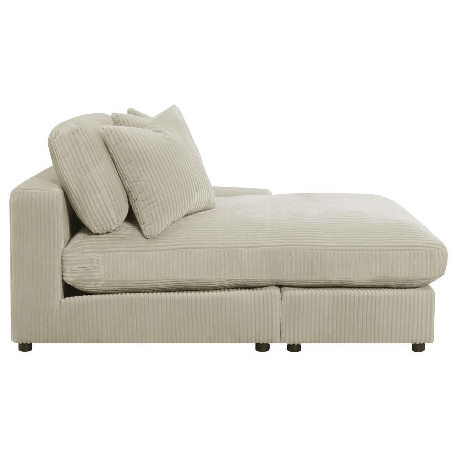 (image for) Blaine Upholstered Reversible Chaise Sectional Sofa Sand