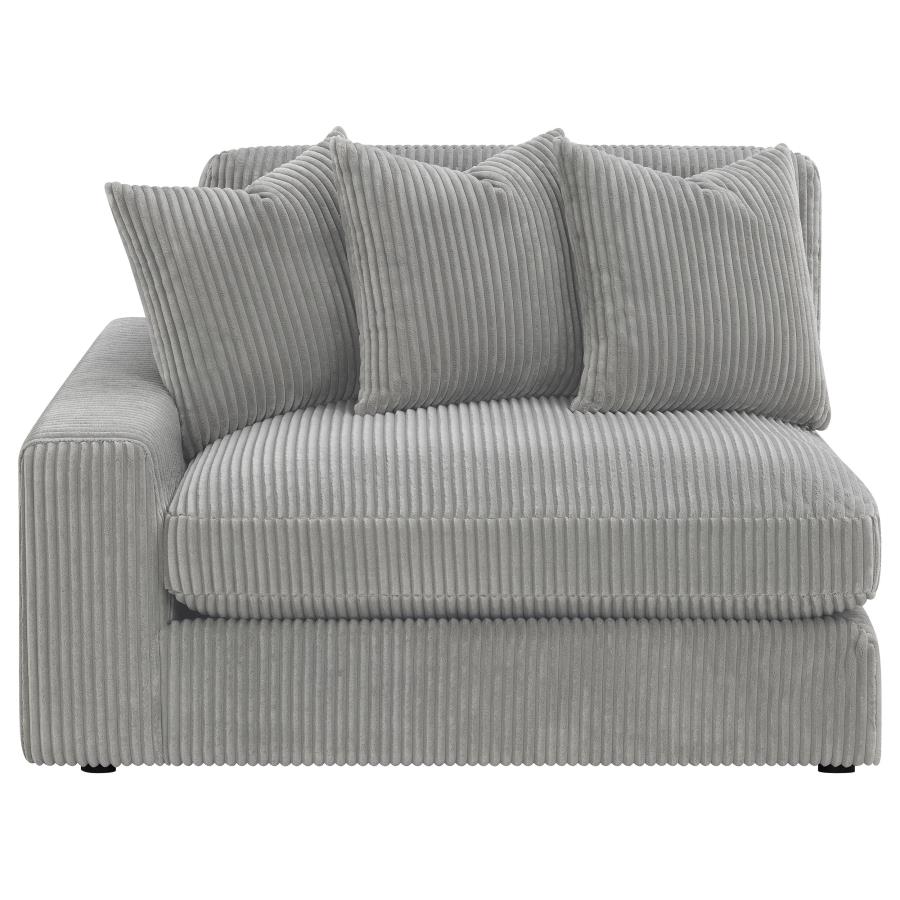 (image for) Blaine Upholstered Reversible Chaise Sectional Sofa Fog