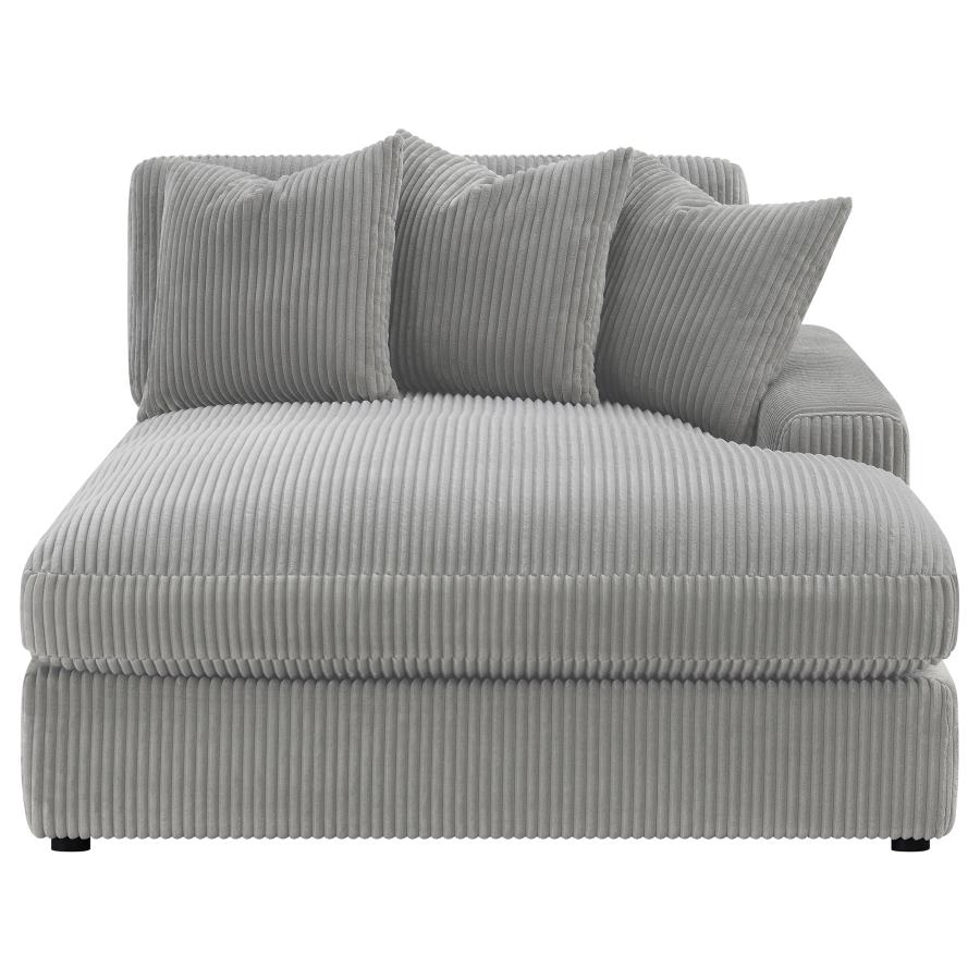 (image for) Blaine Upholstered Reversible Chaise Sectional Sofa Fog