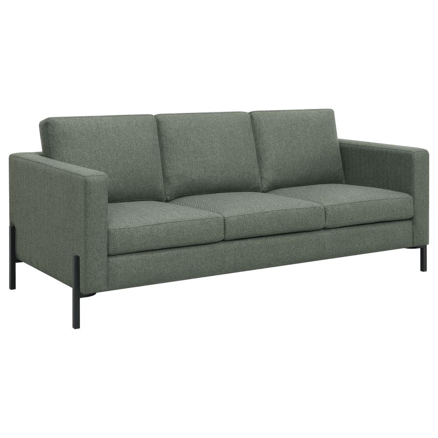 (image for) Tilly 2-piece Upholstered Track Arm Sofa Set Sage