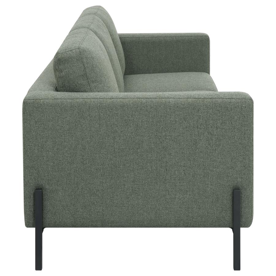 (image for) Tilly 2-piece Upholstered Track Arm Sofa Set Sage