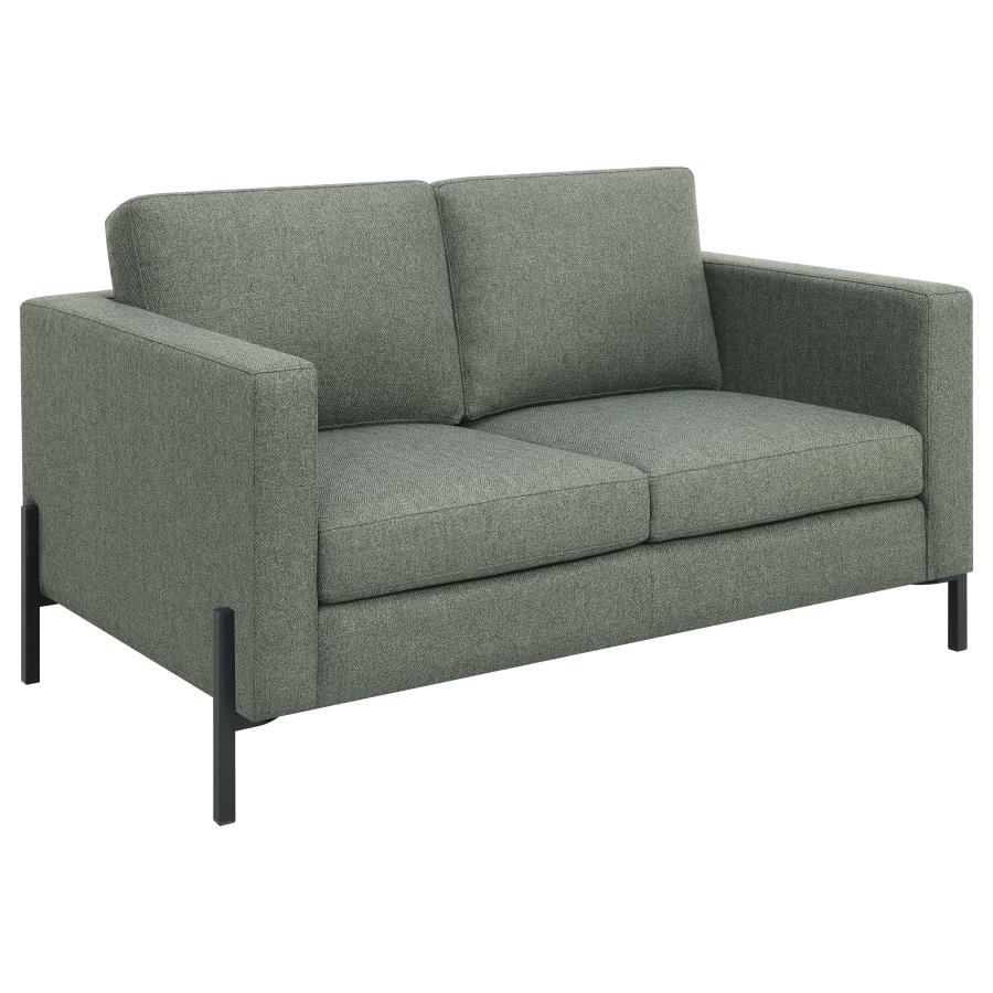 (image for) Tilly 2-piece Upholstered Track Arm Sofa Set Sage