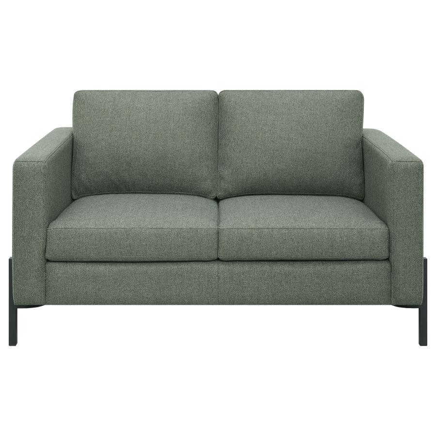 (image for) Tilly 2-piece Upholstered Track Arm Sofa Set Sage