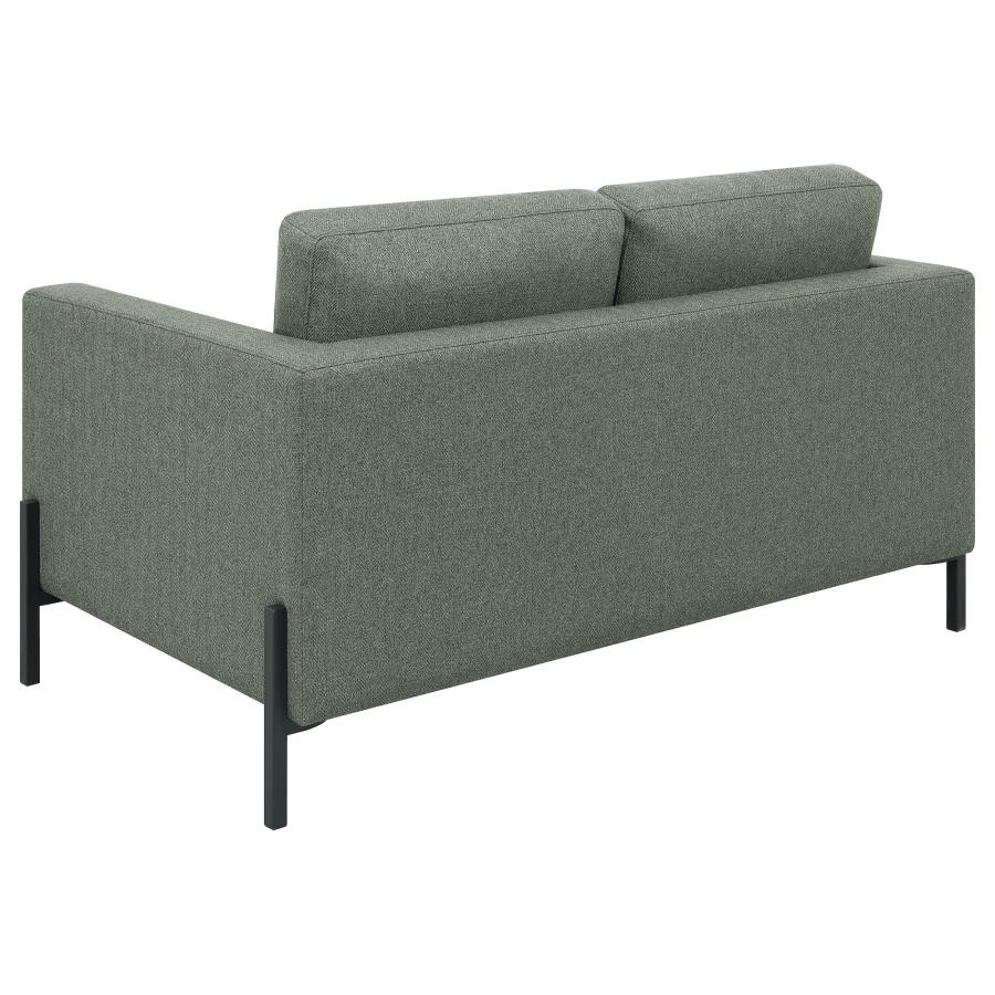 (image for) Tilly 2-piece Upholstered Track Arm Sofa Set Sage