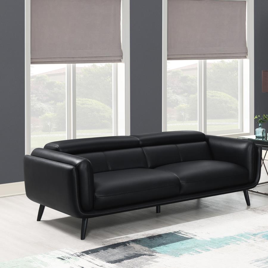 (image for) Shania Upholstered Low Back Sofa Black