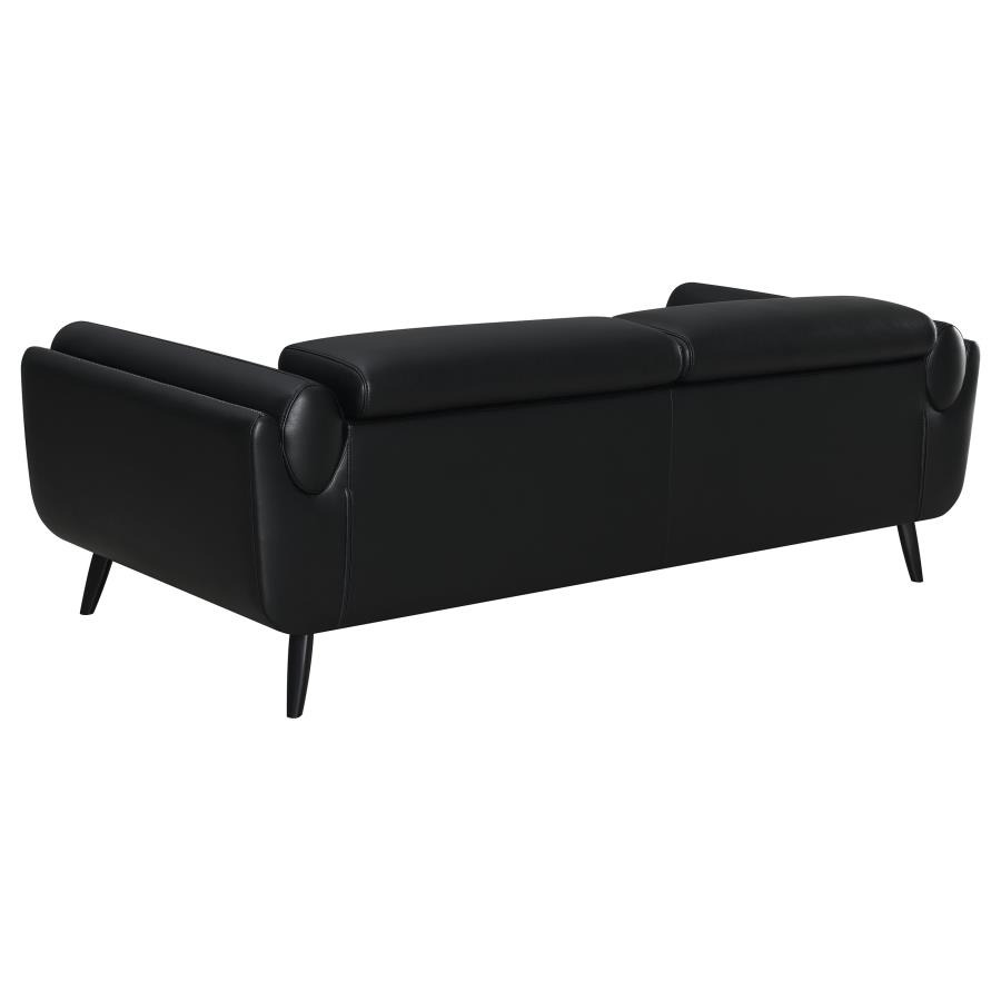 (image for) Shania Upholstered Low Back Sofa Black