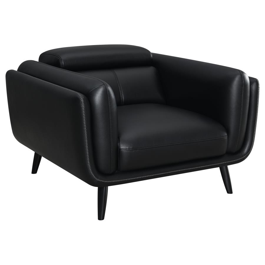 (image for) Shania Upholstered Low Back Accent Chair Black