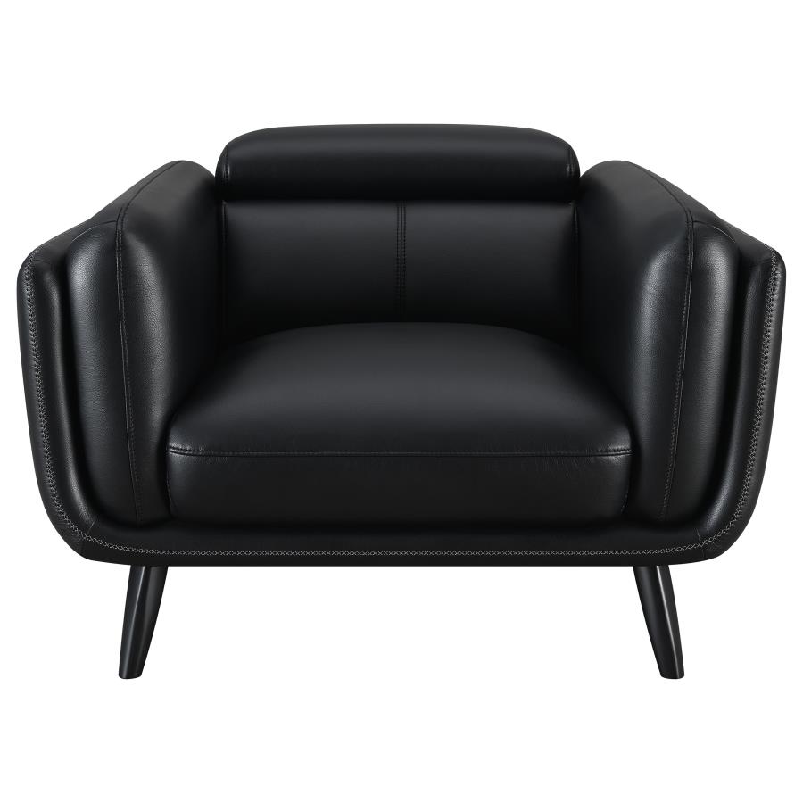 (image for) Shania Upholstered Low Back Accent Chair Black