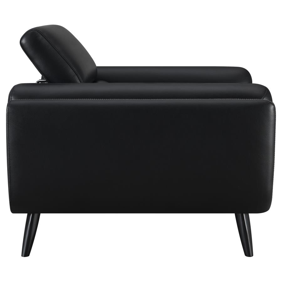 (image for) Shania Upholstered Low Back Accent Chair Black