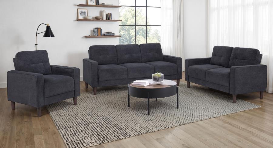 Modal Additional Images for Bowen II Fabric Upholstered Track Arm Sofa Steel Grey
