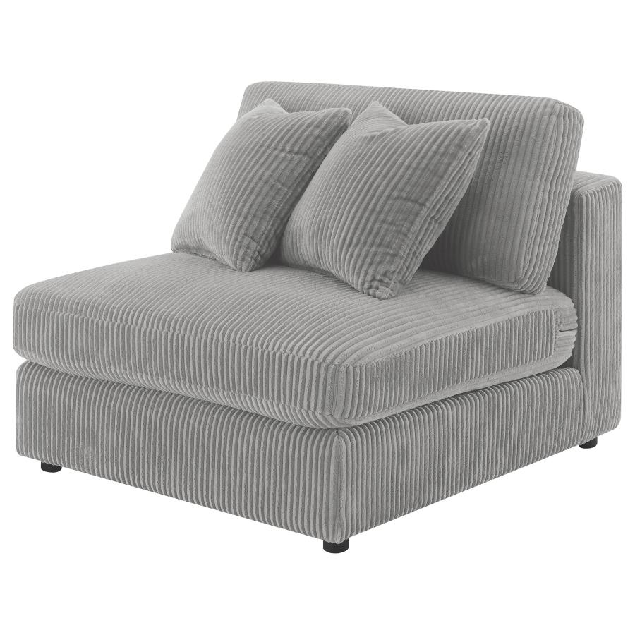 (image for) Blaine Upholstered Armless Chair Fog