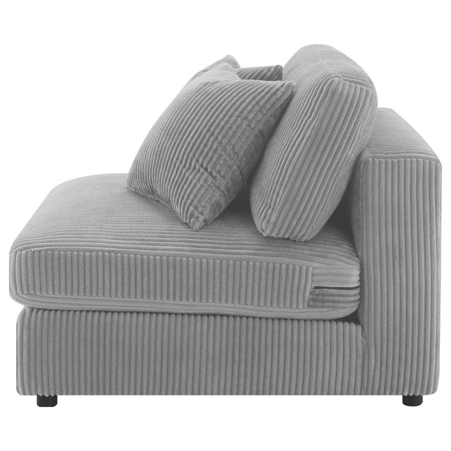 (image for) Blaine Upholstered Armless Chair Fog