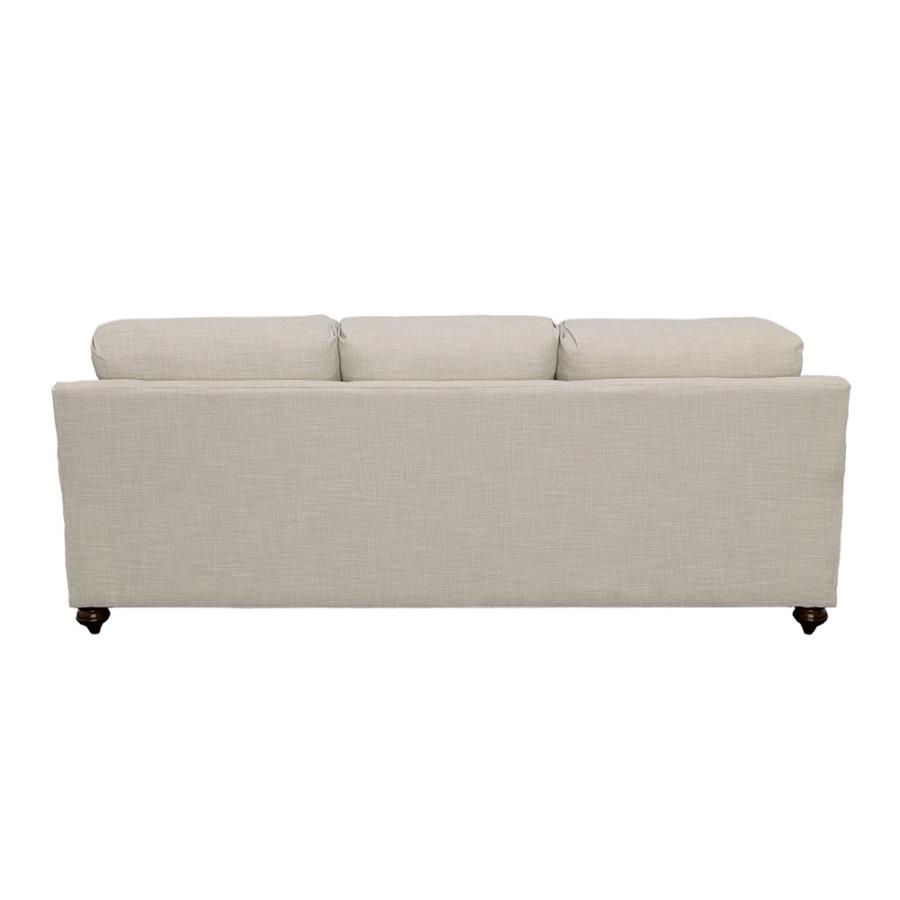 (image for) Glenn Upholstered English Arm Sofa Light Grey and Blue