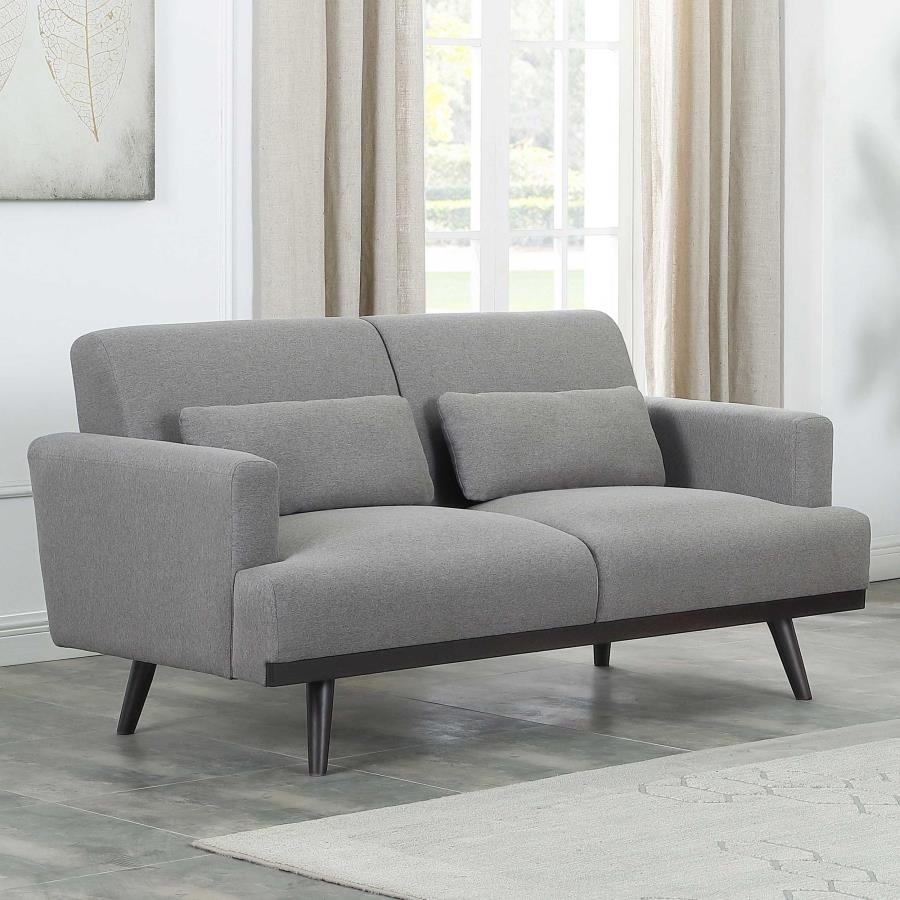 (image for) Blake Upholstered Track Arm Loveseat Sharkskin