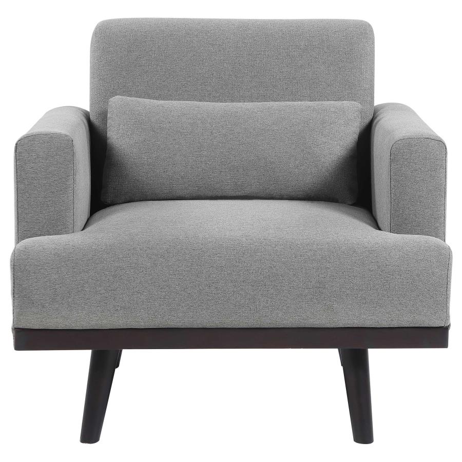 (image for) Blake Upholstered Track Arm Accent Chair Sharkskin Grey