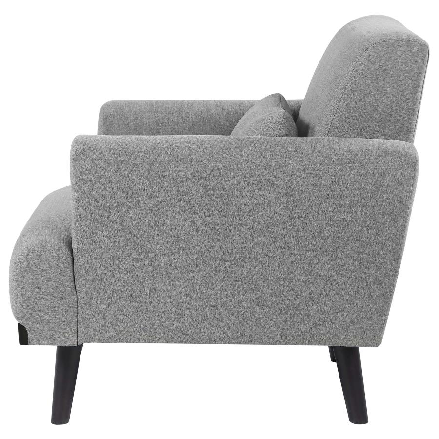 (image for) Blake Upholstered Track Arm Accent Chair Sharkskin Grey