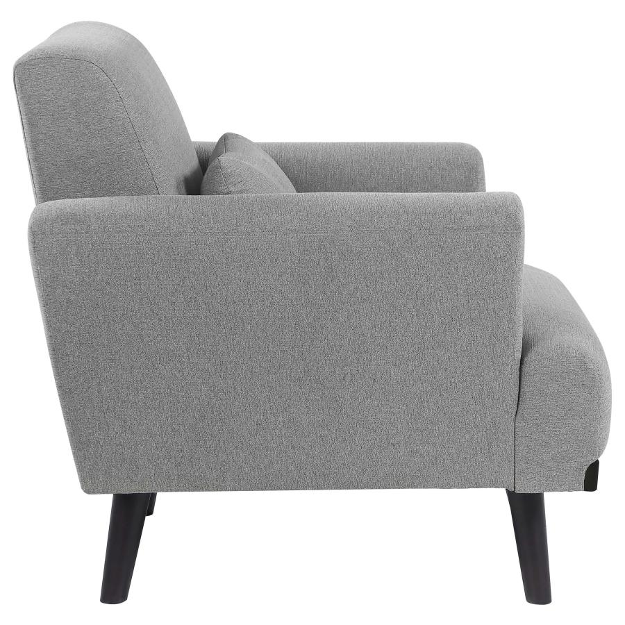 (image for) Blake Upholstered Track Arm Accent Chair Sharkskin Grey