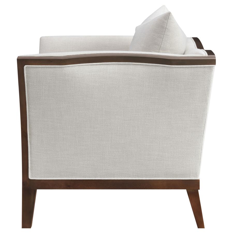 (image for) Lorraine Upholstered Flared Arm Accent Chair Beige