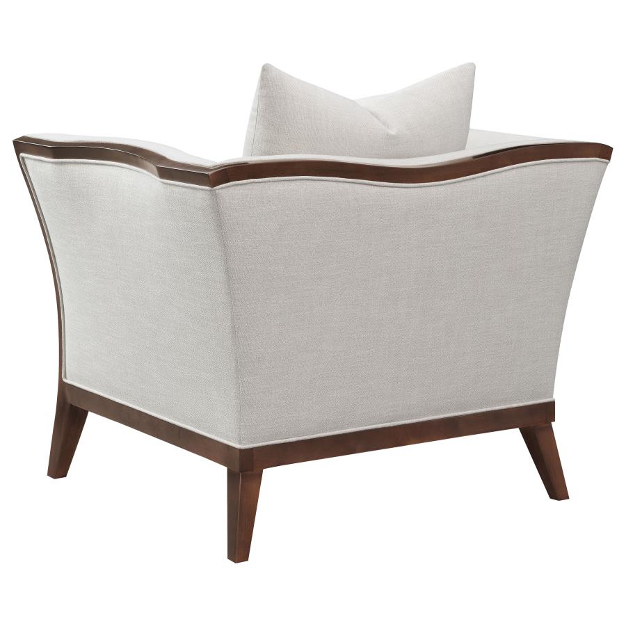 (image for) Lorraine Upholstered Flared Arm Accent Chair Beige