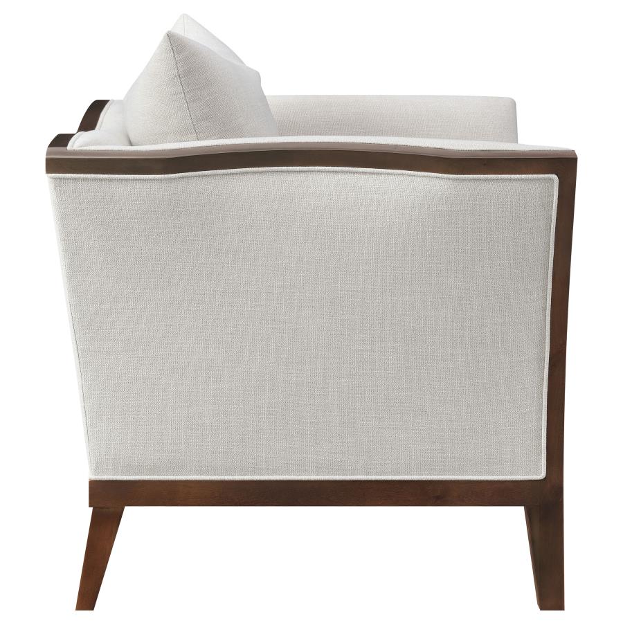 (image for) Lorraine Upholstered Flared Arm Accent Chair Beige