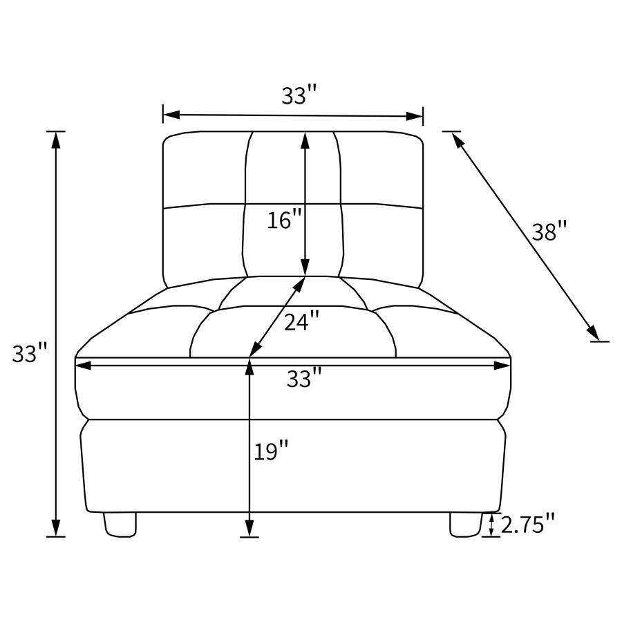 (image for) Claude 7-piece Upholstered Modular Sectional Sofa Dove