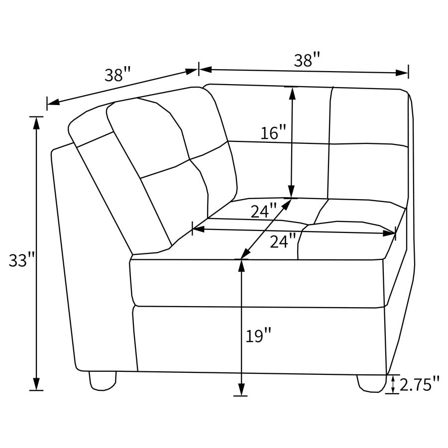 (image for) Claude 7-piece Upholstered Modular Sectional Sofa Dove