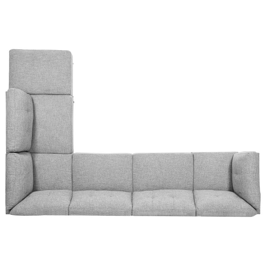 (image for) Churchill 6-piece Upholstered Modular Sectional Sofa Grey