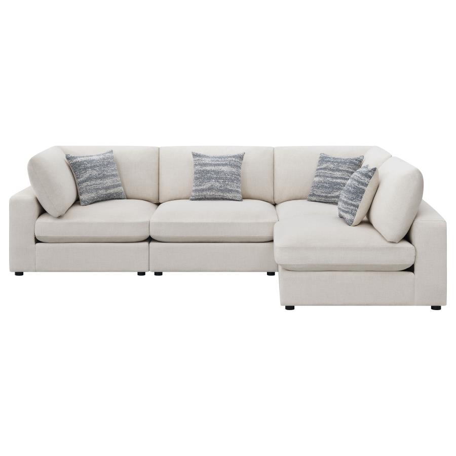 (image for) Serene 4-piece Upholstered Modular Sectional Sofa Beige