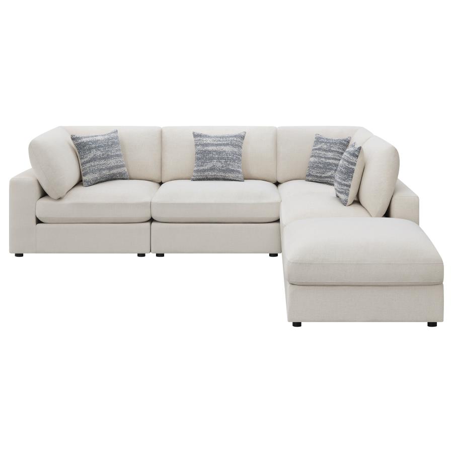 (image for) Serene 5-piece Upholstered Modular Sectional Sofa Beige