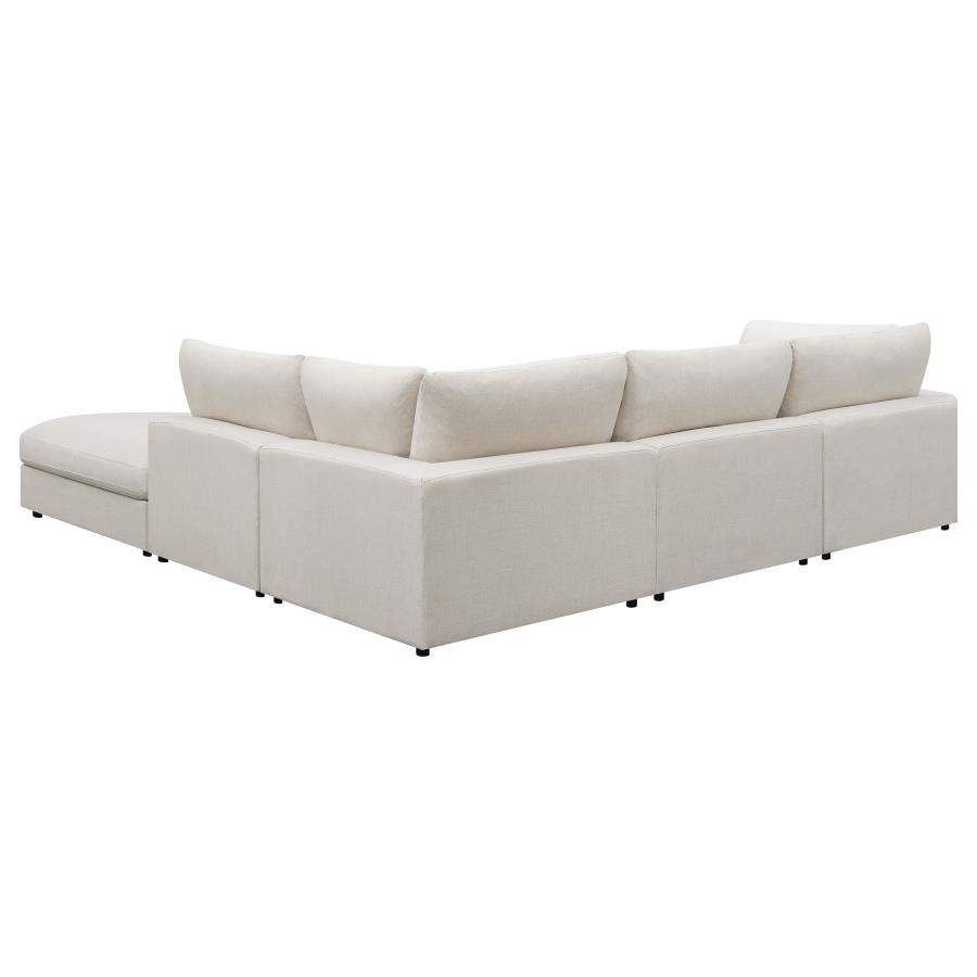 (image for) Serene 5-piece Upholstered Modular Sectional Sofa Beige