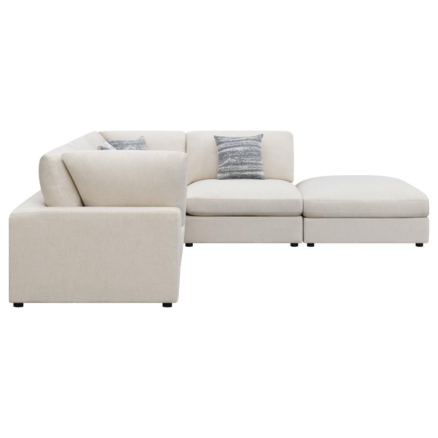 (image for) Serene 5-piece Upholstered Modular Sectional Sofa Beige