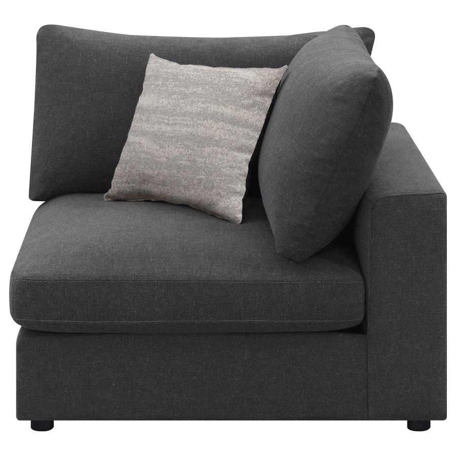 (image for) Serene Upholstered Corner Charcoal